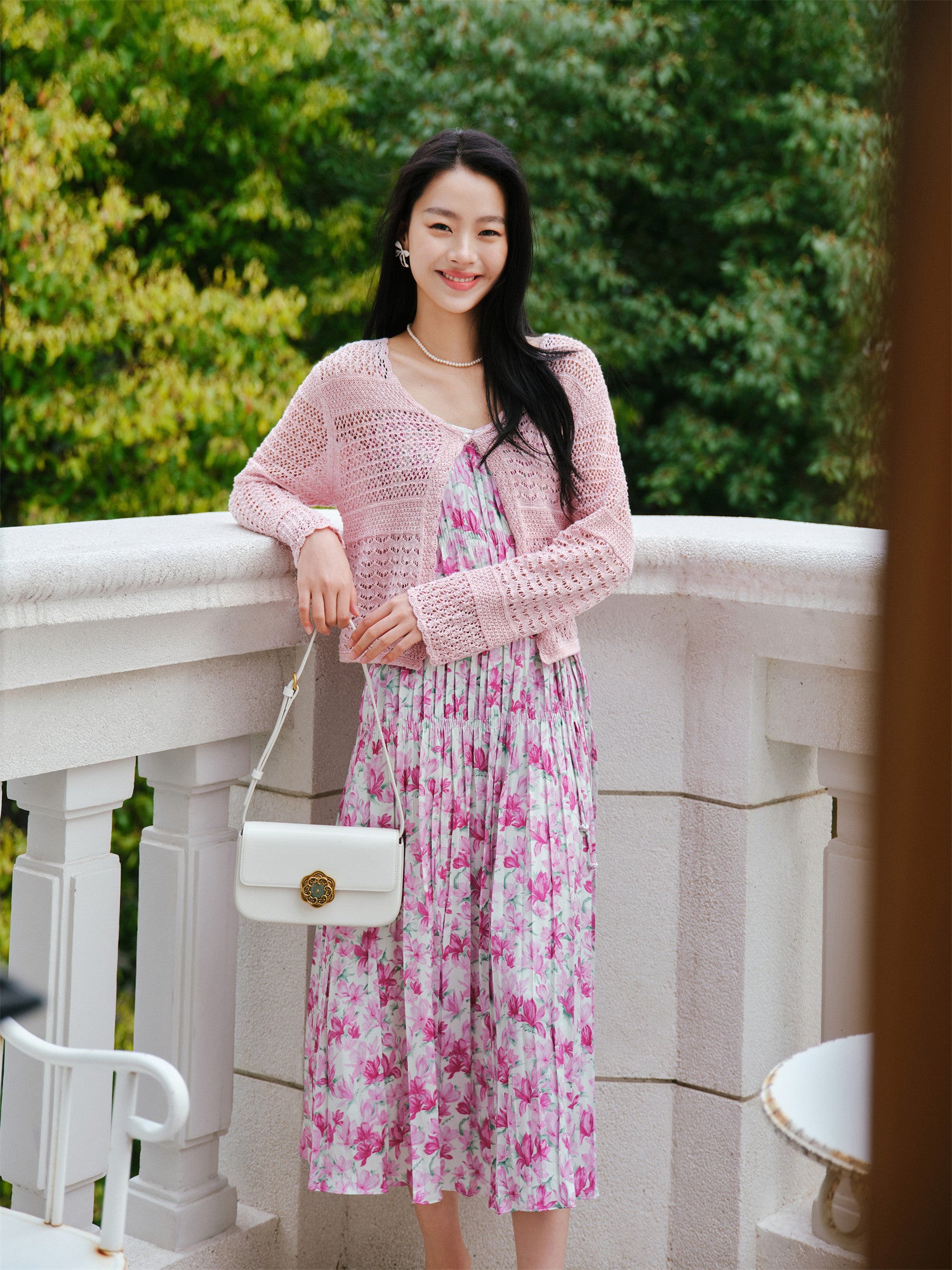 pleated slip dress EP YAYING 2 / rose red Xflwam 1950's Vintage Dresses stretch fabric and lined Corossol Dress Colour:Surf