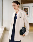 EP YAYING Blue Label Oversized Wool Coat EGLAW8207A