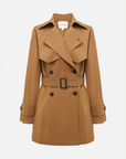 EP YAYING Mid-Length Trench Coat