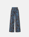 EP YAYING Chenille Jacquard Straight-Leg Pants EGLIC6462A