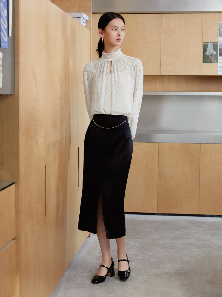 EP YAYIING triacetic acid Midi Skirt