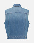 EP YAYING Vintage Cotton Denim Vest