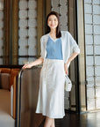 YAYING Color-Blocked Two-Piece Knit