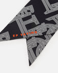 EP YAYING Letters Printed Silk Scarf