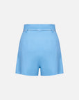 EP YAYING Pure Linen High-Waisted Shorts
