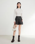 EP YAYING Wool Jacquard Sweater