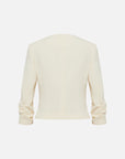 EP YAYING Mulberry Silk Pleated Coat