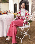 EP YAYING Cotton Linen Straight Jeans