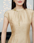 YAYING Knotted Waist-Cinched Dress