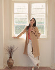 EP YAYING Cotton Linen Straight Jeans