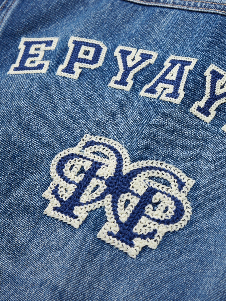 EP YAYING Cloud Denim Cotton Jacket