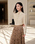 YAYING Wool Cashmere Knitted Cardigan