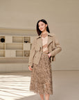 YAYING Wool Short Trench Coat