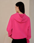 YAYING Appliqu¨¦ Embroidered Hooded Sweatshirt