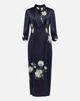 EP YAYING Printed Silk Dress EGKES4622BZ