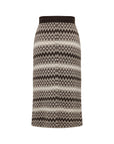 EP YAYING Jacquard Straight-Leg Skirt