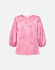 EP YAYING Silk Jacquard Crew Neck Shirt EGKES2243AF