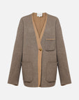 EP YAYING Yak Wool Cashmere Double-Sided Wool Coat