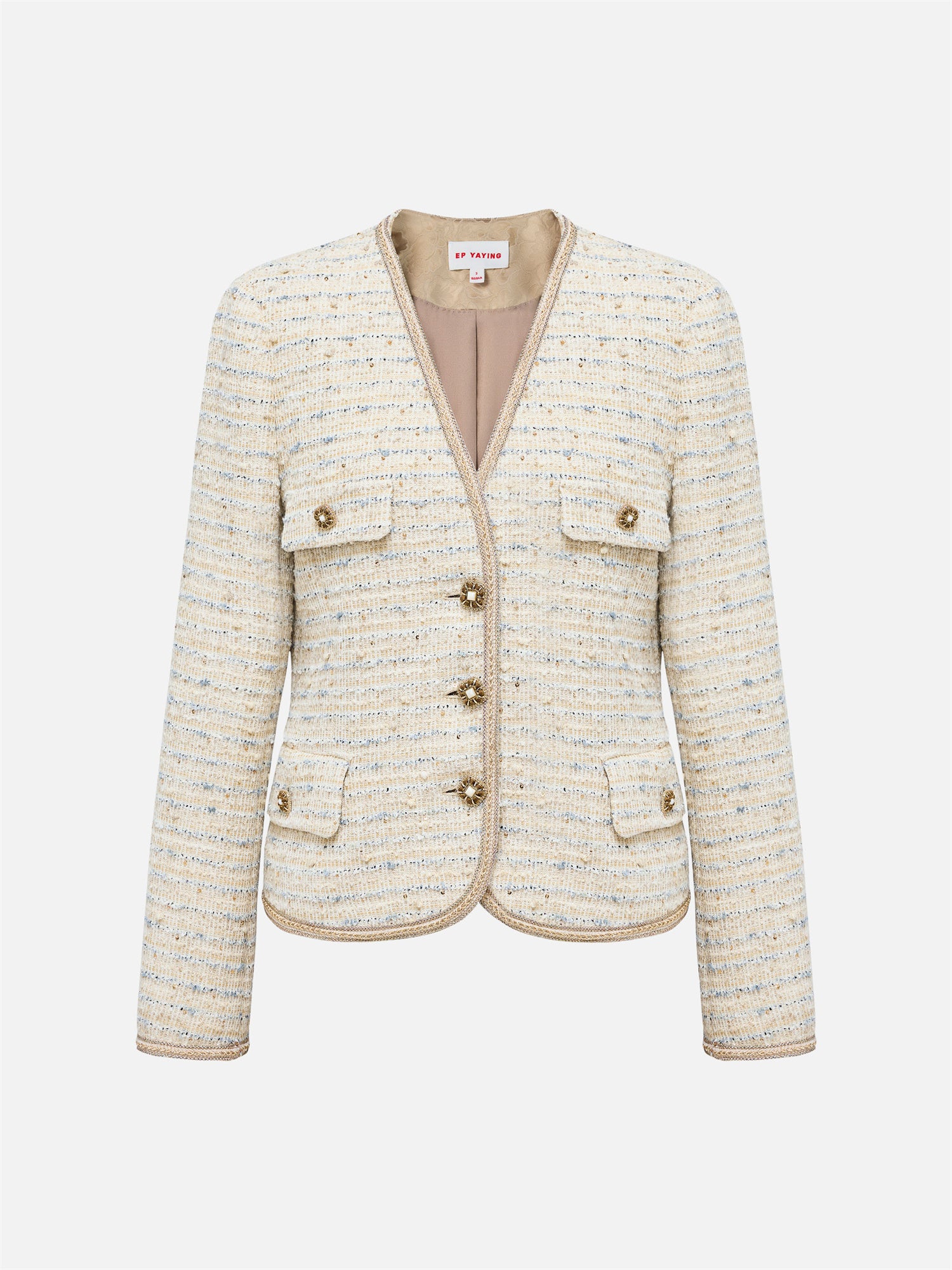 EP YAYING Tweed Chanel-Style Jacket