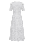 EP YAYING White V-Neck Dress