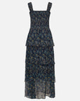 EP YAYING Silk Printed Dress EGKEA4209AZ