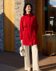 YAYING Velvet Pleated Straight Pants