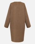 EP YAYING Wool Mid-Length Coat Jacket