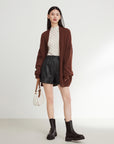 EP YAYING Wool Jacquard Sweater