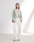 EP YAYING Cotton Linen Straight Jeans