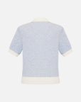 EP YAYING Color Block Polo Collar Knitwear