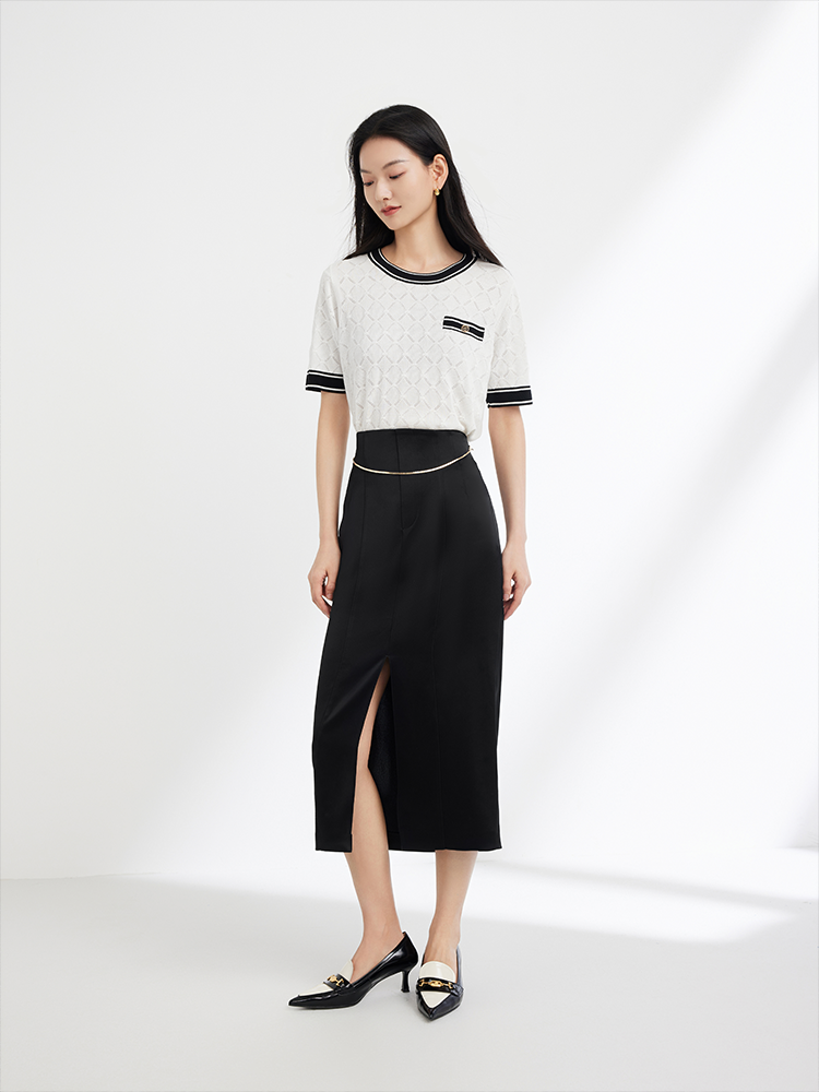 EP YAYIING triacetic acid Midi Skirt
