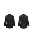 YAYING Jacquard Cinched Waist Blazer Jacket