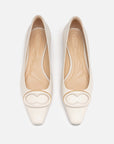 YAYING Double-E Blessing Button Flat Shoes