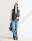 EP YAYING White Duck Down Puffer Vest