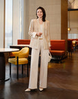 YAYING Triacetate Straight-leg Pants
