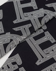 EP YAYING Letters Printed Silk Scarf