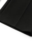 YAYING Merino Wool Micro Flare Black Pants