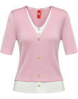 YAYING Color-Blocked Two-Piece Knit
