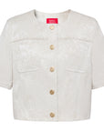 YAYING White Short Sleeve Button Shirt