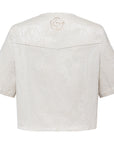 YAYING White Short Sleeve Button Shirt