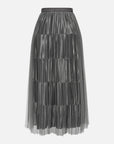 EP YAYING High-Waisted Tulle Midi Skirt