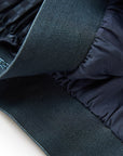 YAYING Navy Textured Pleated Midi Skirt