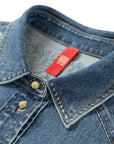 YAYING Braided Embroidery Denim Cotton Shirt