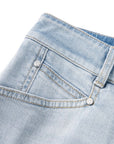 YAYING Light Wash Wide-Leg Jeans