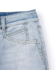 YAYING Light Wash Wide-Leg Jeans