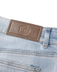 YAYING Light Wash Wide-Leg Jeans