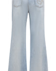 YAYING Light Wash Wide-Leg Jeans