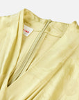 YAYING Yellow Satin Midi Dress