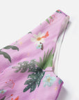 EP YAYING Silk Floral Midi Dress