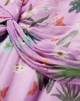 EP YAYING Silk Floral Midi Dress